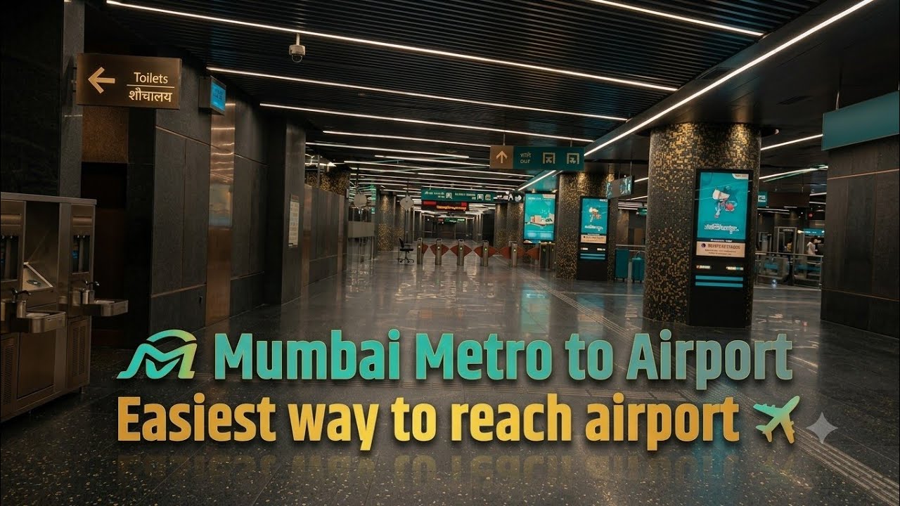 Mumbai Metro to Airport Guide | ट्रॅफिकला बाय बाय! #mumbai #mumbaiairport #mumbaimetro #travelindia