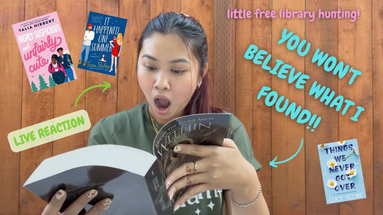 little free library vlog and haul — rare finds?!