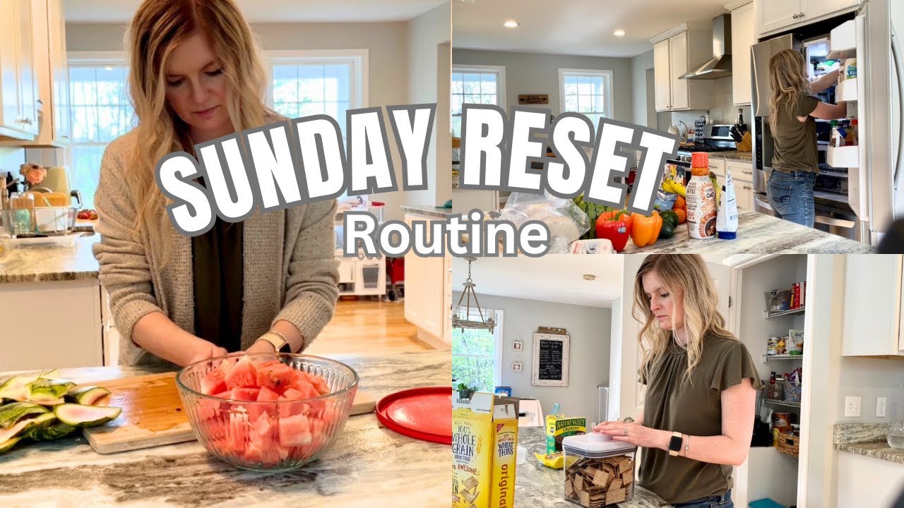 Sunday Reset Routine. Clean, Restock & Prep. Grocery Haul & Fridge Clean.