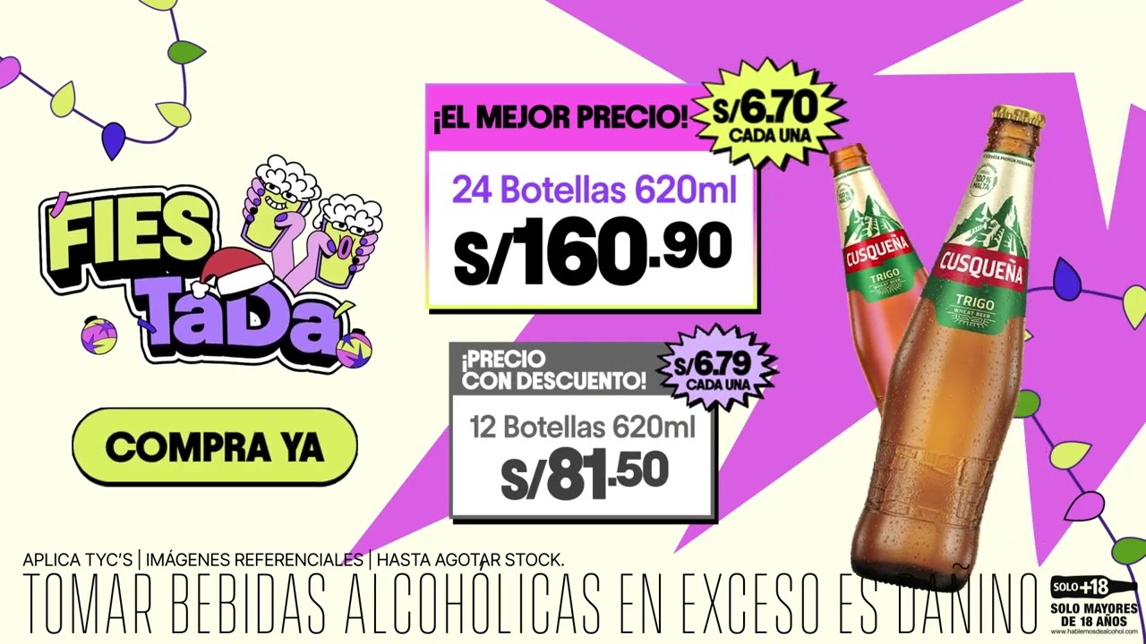 ¡Disfruta tus Cusqueña 620ml al mejor precio! 🍻
