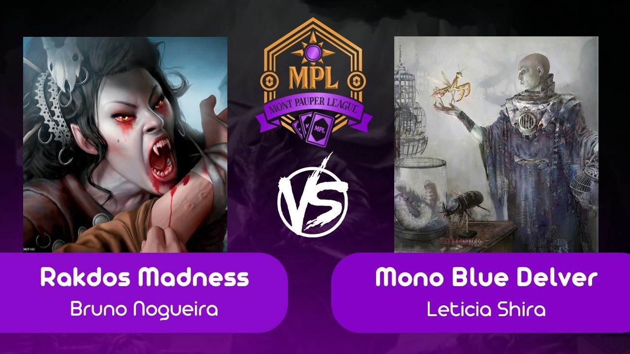 [Pauper na Mont] Rakdos Madness VS Mono Blue Delver (R 02 - 17/02/2026)