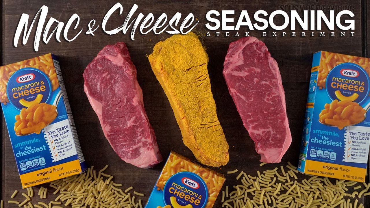 They all said use MAC & CHEESE seasoning on STEAKS, so we did!