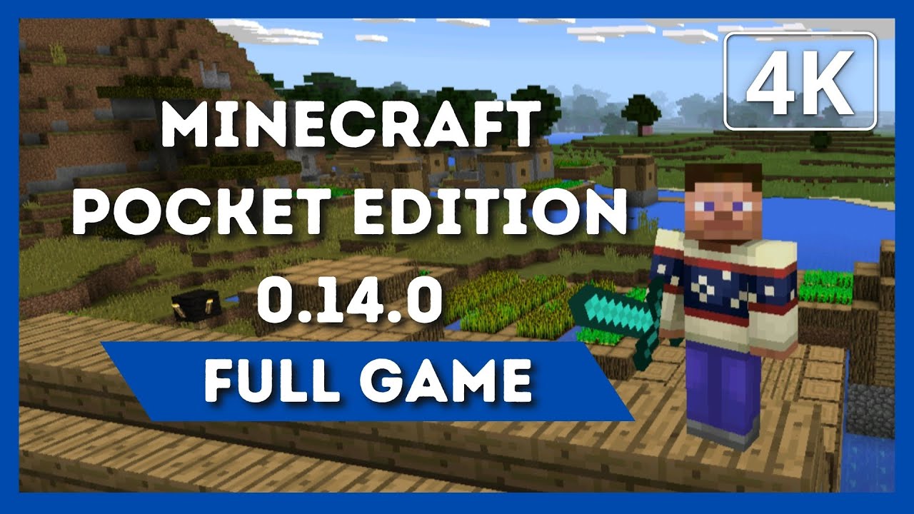 MINECRAFT POCKET EDITION 0.14.0 | Full Game Walkthrough | 4K 60FPS | No Commentary