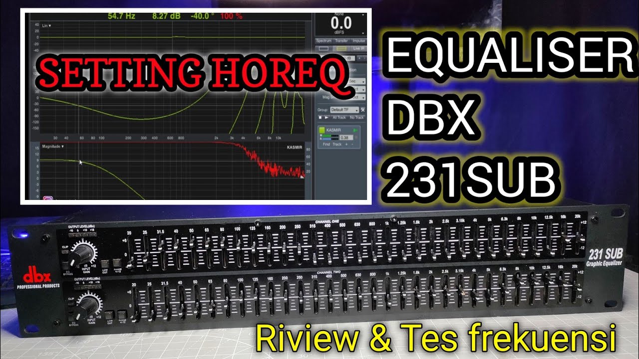 EQUALISER DBX 231 plus subwoofer