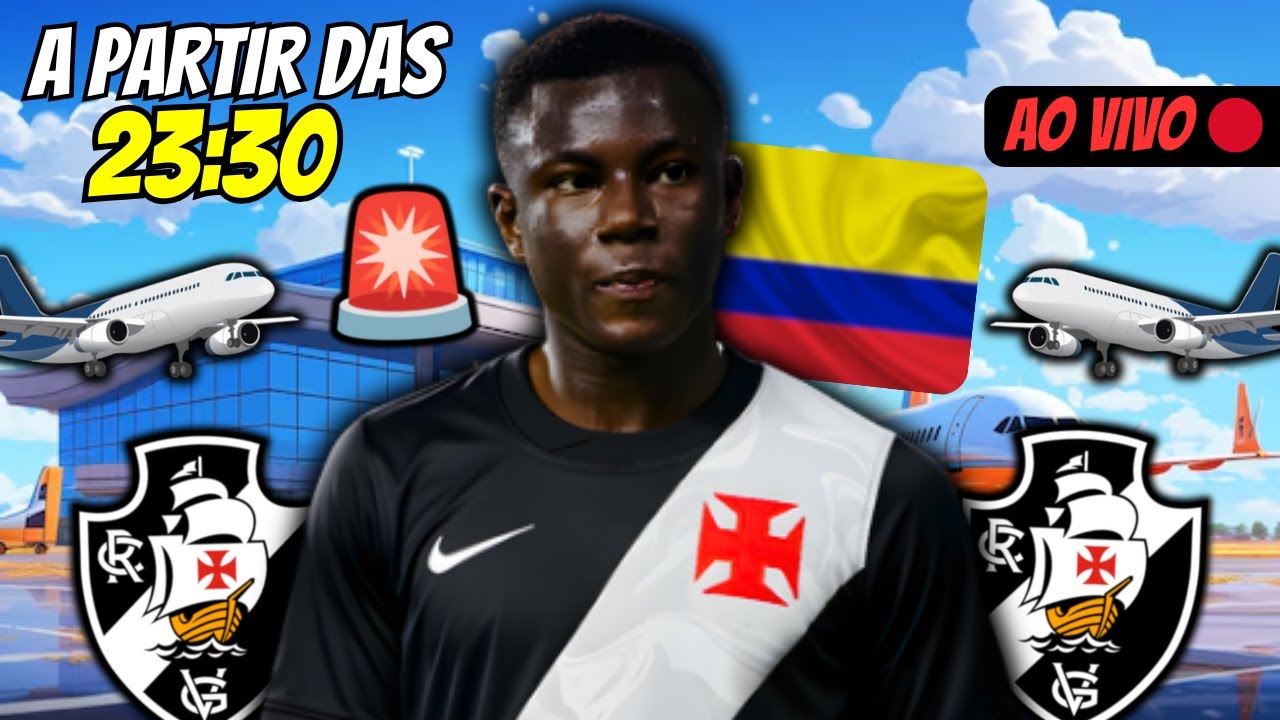 🔴AO VIVO - CHEGADA DE HINESTROZA AO RIO DE JANEIRO! ACOMPANHANDO O VOO! MERCADO DA BOLA DO VASCO