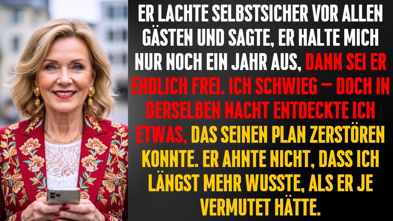 Mein Mann lachte spöttisch: „Nur noch 1 Jahr, dann verlasse ich sie!“ 😏 — Aber … 😳