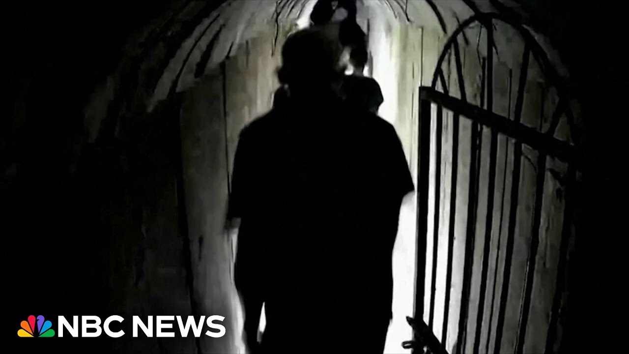 Video shows Hamas leader Yahya Sinwar in a Gaza tunnel, Israeli military says