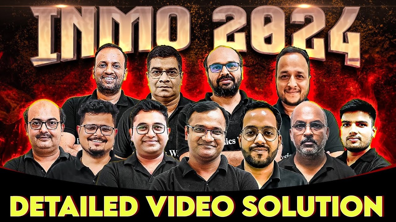INMO 2024 Paper Discussion || INMO DETAILED VIDEO SOLUTION ⚡💯 (Part-1)