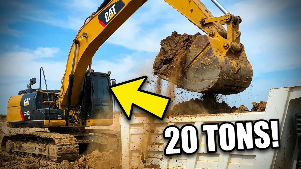 This Excavator Loads Trucks Faster Than You'd Expect!