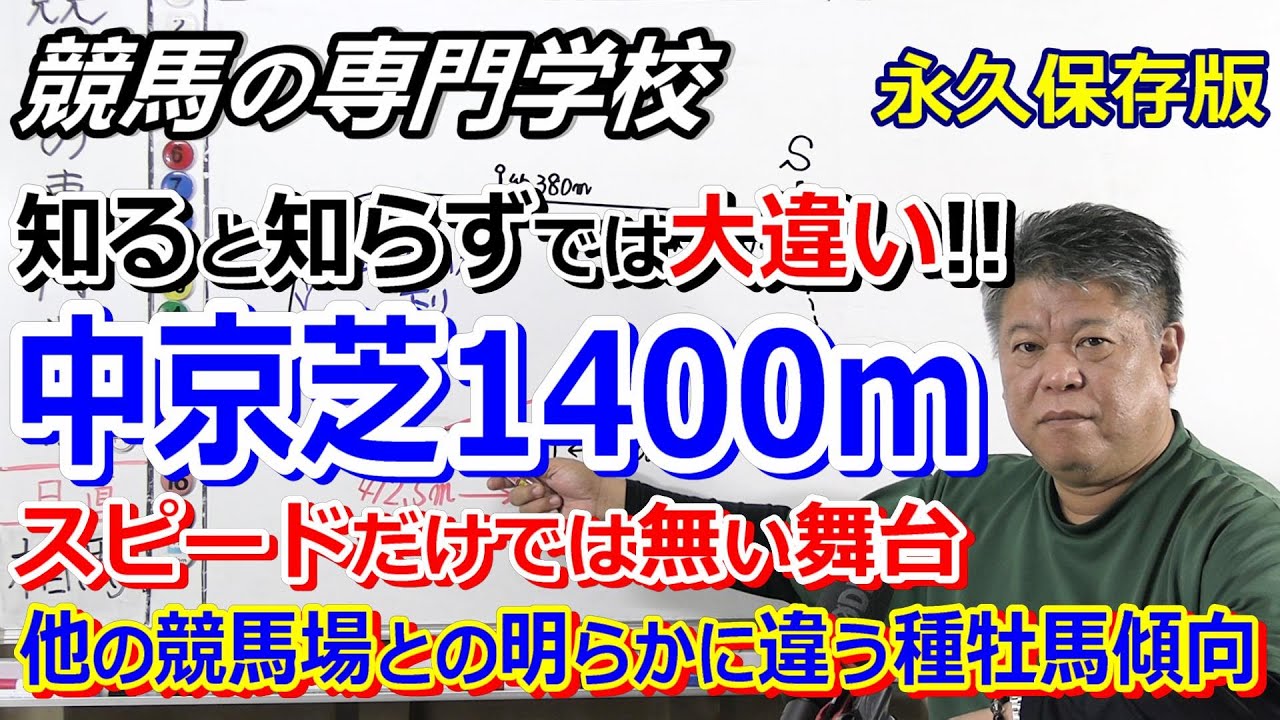 【競馬】中京競馬場 中京芝1400ｍの必ず知っておくべきこと【競馬の専門学校】