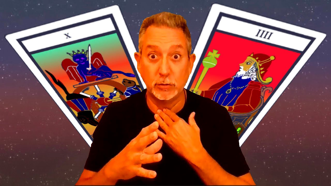 TAROT. CONTESTO COMENTARIOS. COMBINACIÓN LA RUEDA DE LA FORTUNA Y EL EMPERADOR.