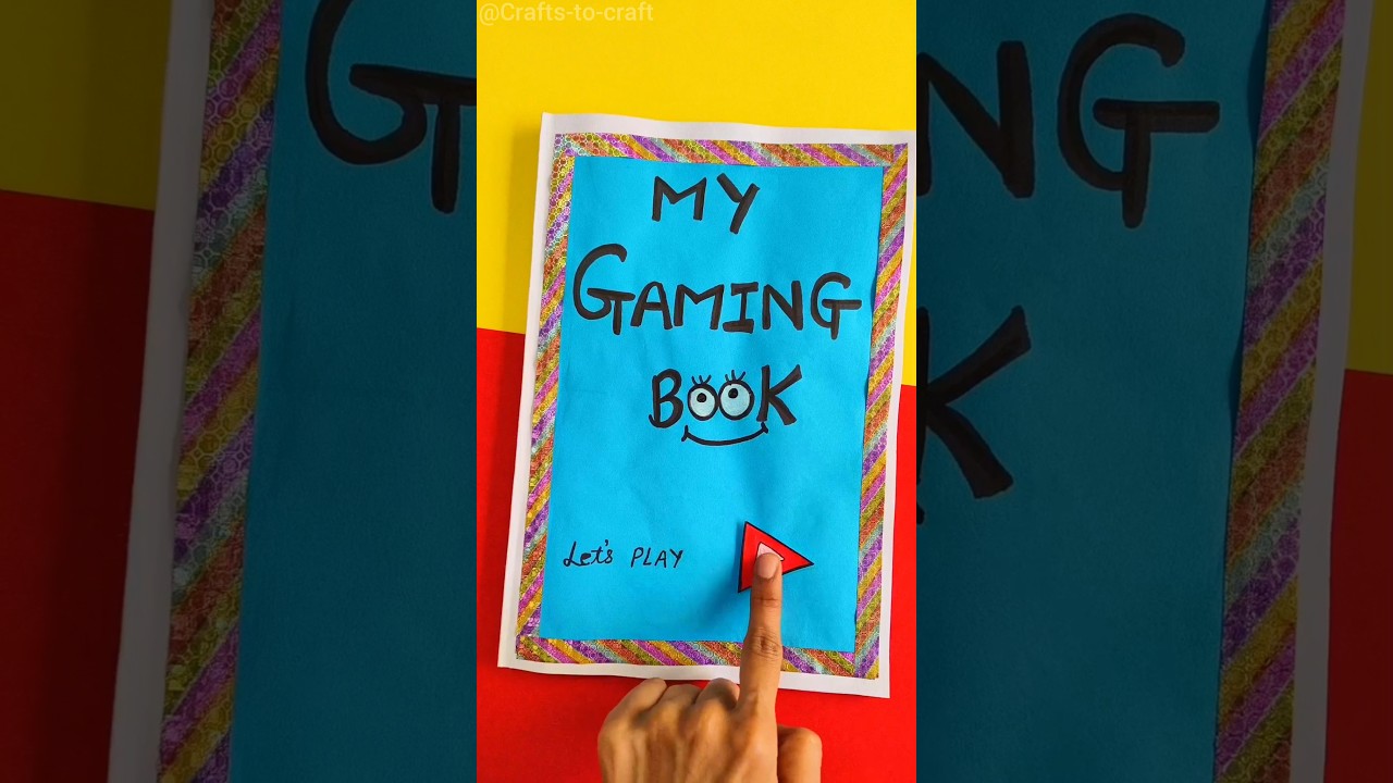 My Gaming Book | Easy Gaming Book #gamingbook #shorts #crafts-to-craft