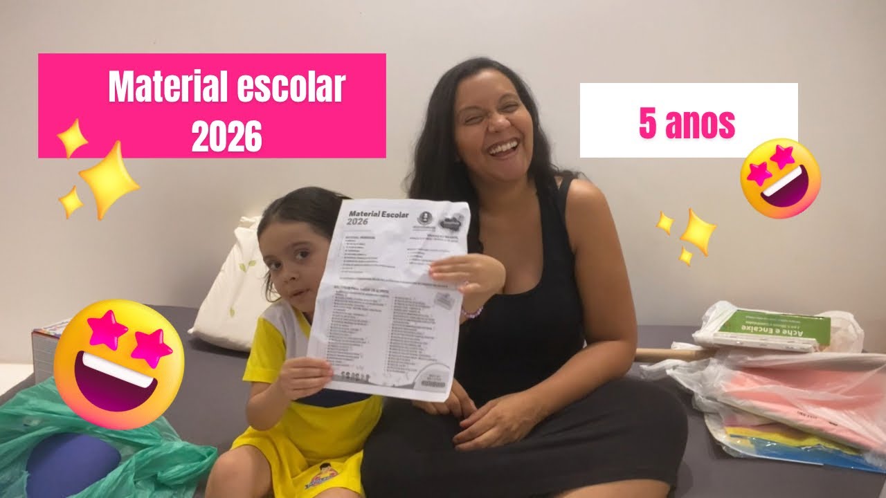 Comprinhas de MATERIAL ESCOLAR 2026 da Gigi com VALORES | 5 anos | 3&ordm; per&iacute;odo do jardim