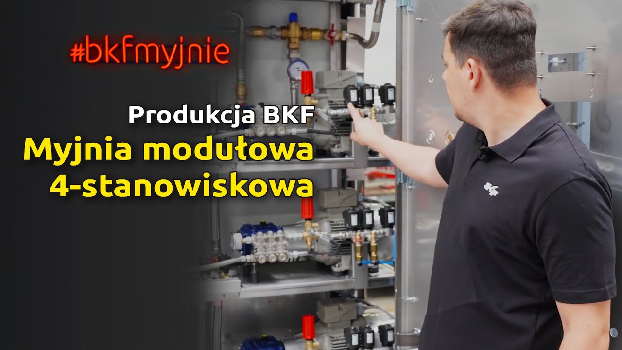 Technika, moduły, myjnie portalowe | Moduł 4-stanowiskowy | Produkcja BKF
