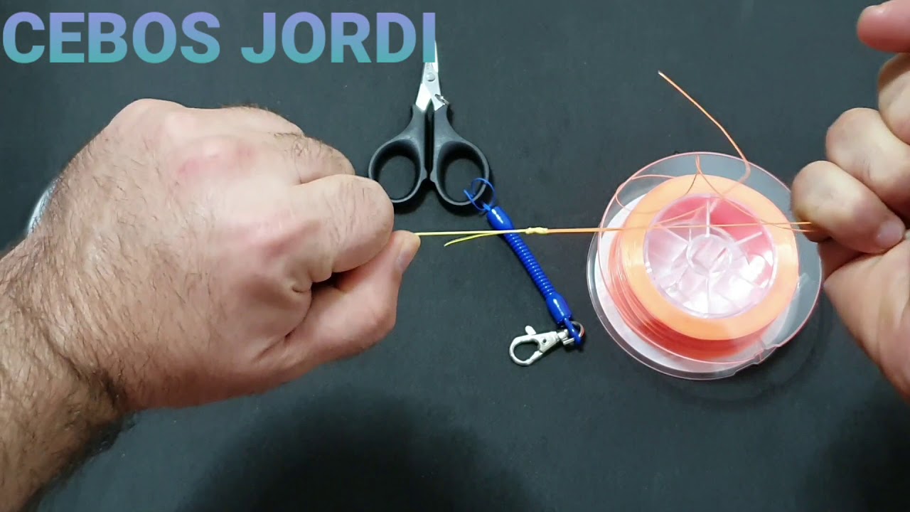 Nudo de Trenzado con Fluorocarbono o Nylon