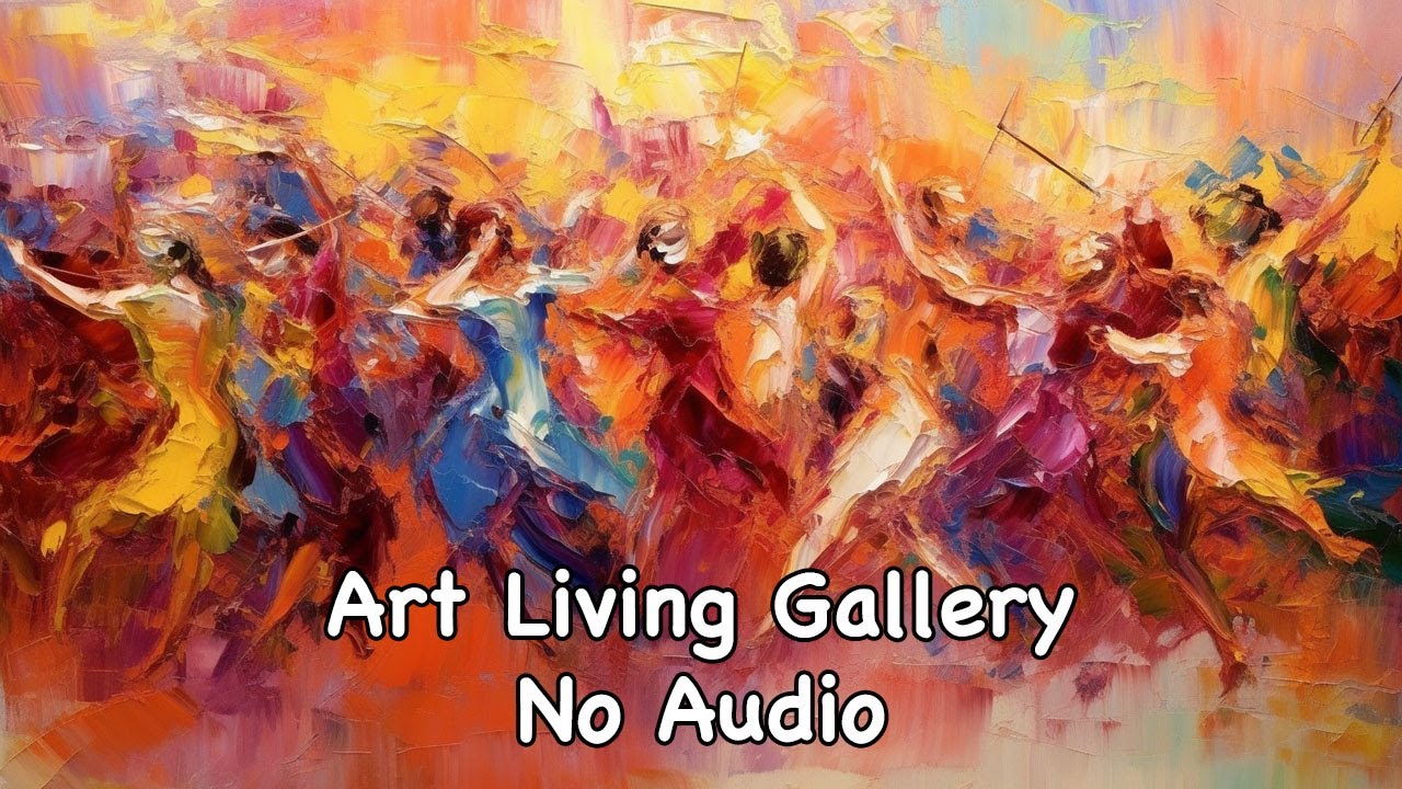 TV Wall Art Slideshow | Dynamic Expressions: Action Painting Abstract (No Sound)