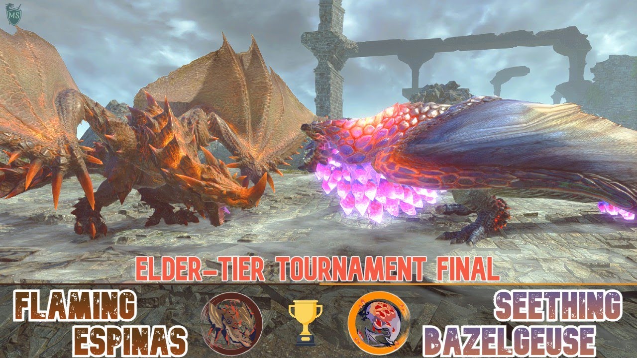 Flaming Espinas VS Seething Bazelgeuse (エスピナス亜種 VS 紅蓮滾るバゼルギウス) | Elder Tier Tournament Final