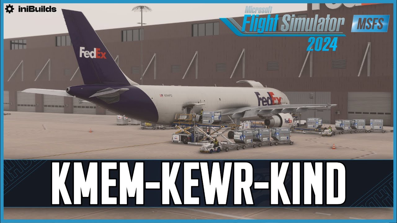 iniBuilds A300 for MSFS2024 | Real World Fedex OPS | Memphis - Newark - Indy | VATSIM