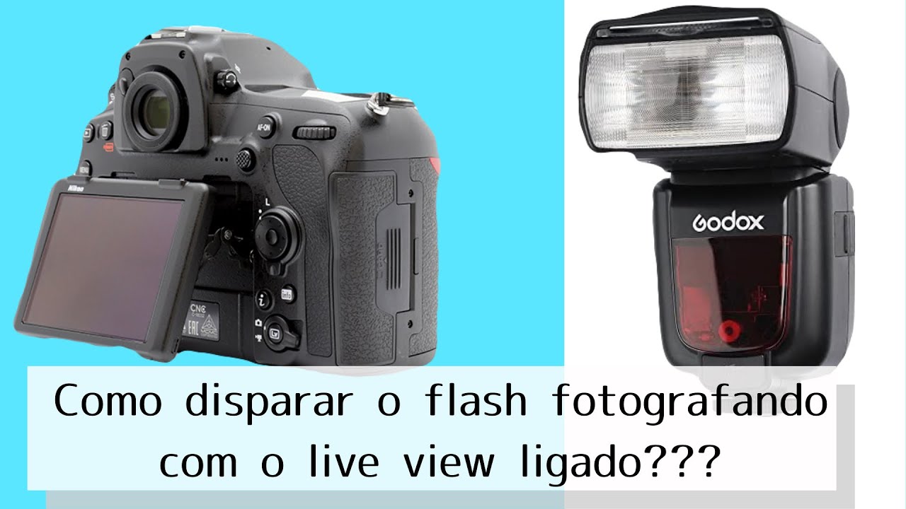 Como usar o flash  com o live view ligado?