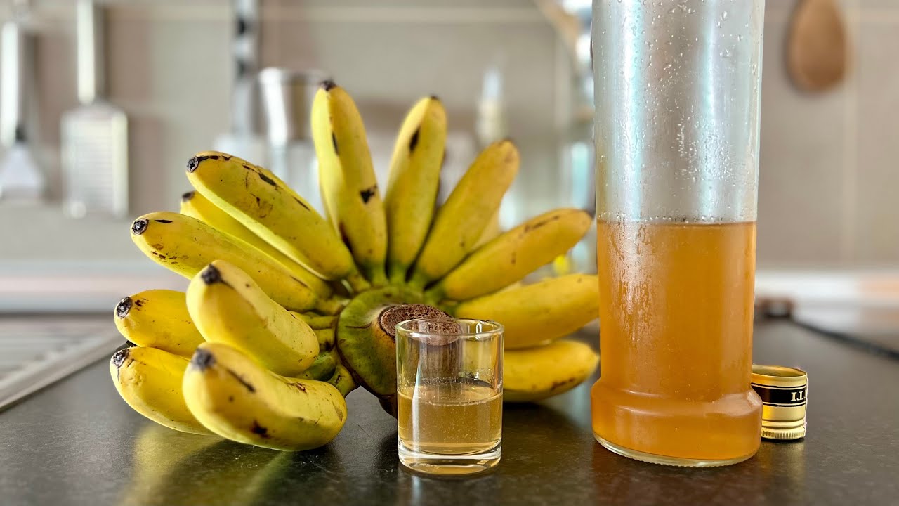 Homemade RUM Arrangé Banana Flambé recipe