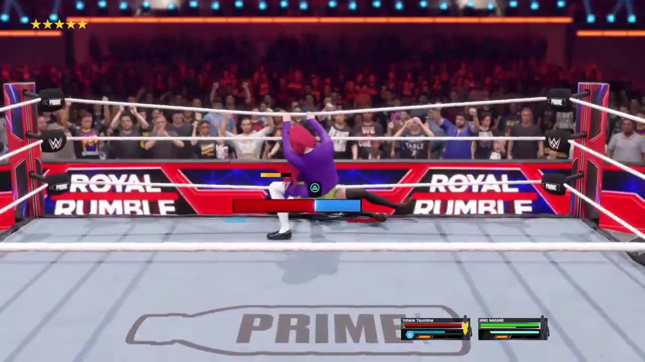Live PS4 Broadcast wwe2k25 Anime royal rumble