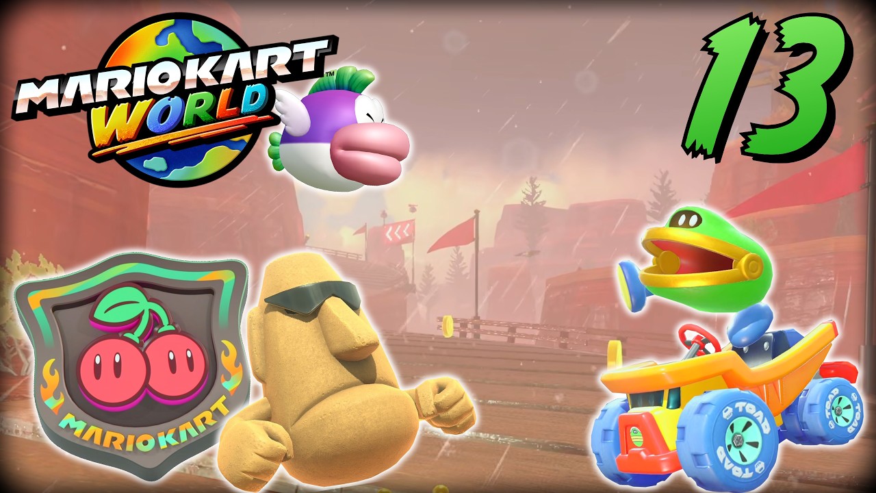 Ein sandiges RENNEN mit geupdateten Wegen! 🏁 Mario Kart World #13 - Kirsch-Rallye [K.O.-Tour]
