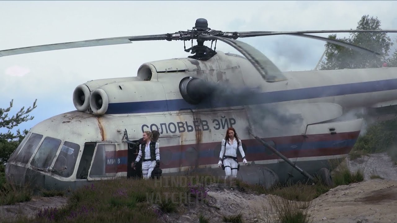 Helicopter crash -  Red Guardian in Black Widow