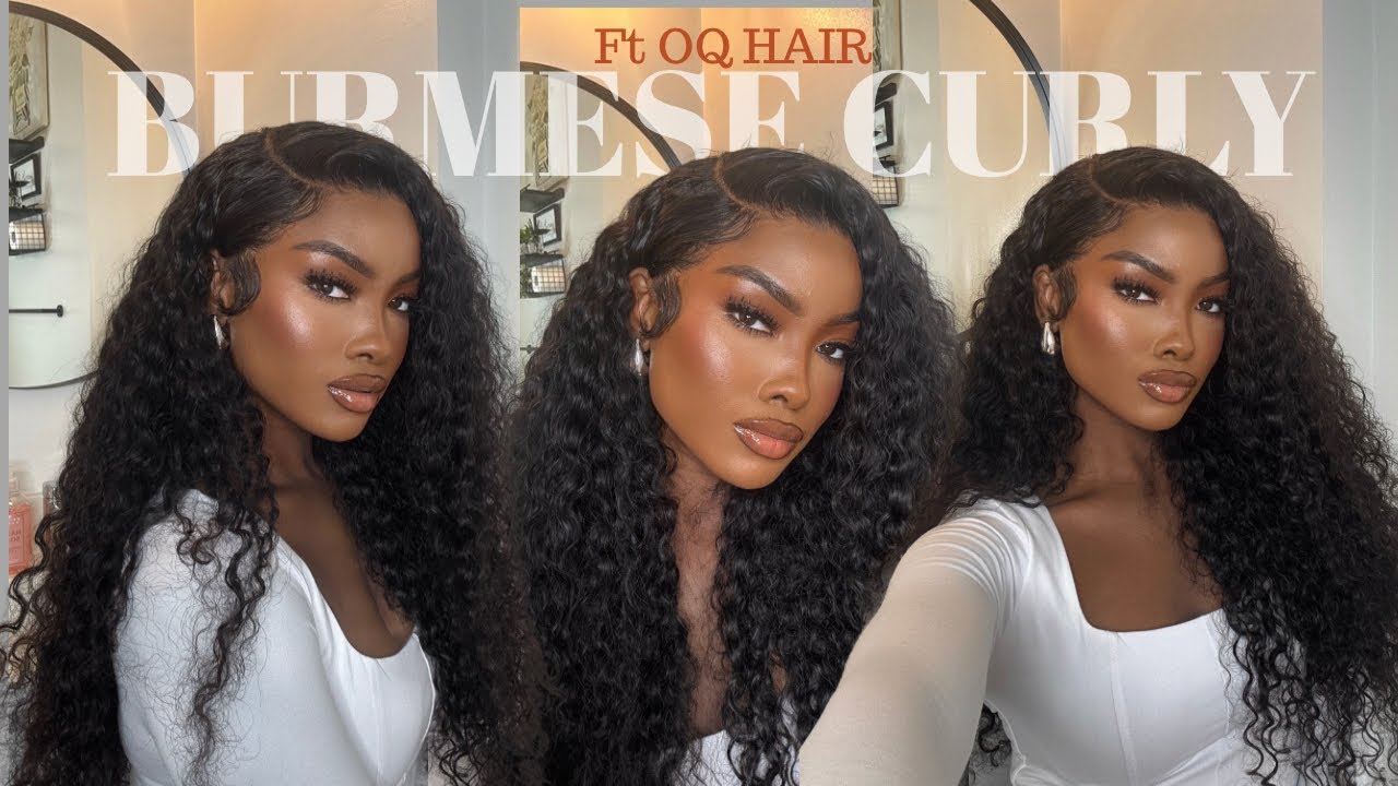 New 13x6 Burmese Curly Pre-Everything Glueless Wig Install | FT OQ HAIR