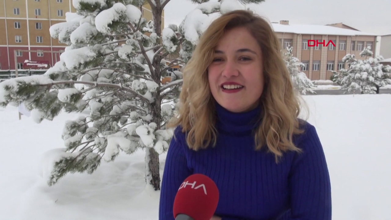 Üniversite öğrencilerinin Sivas'ta soğukla imtihanı