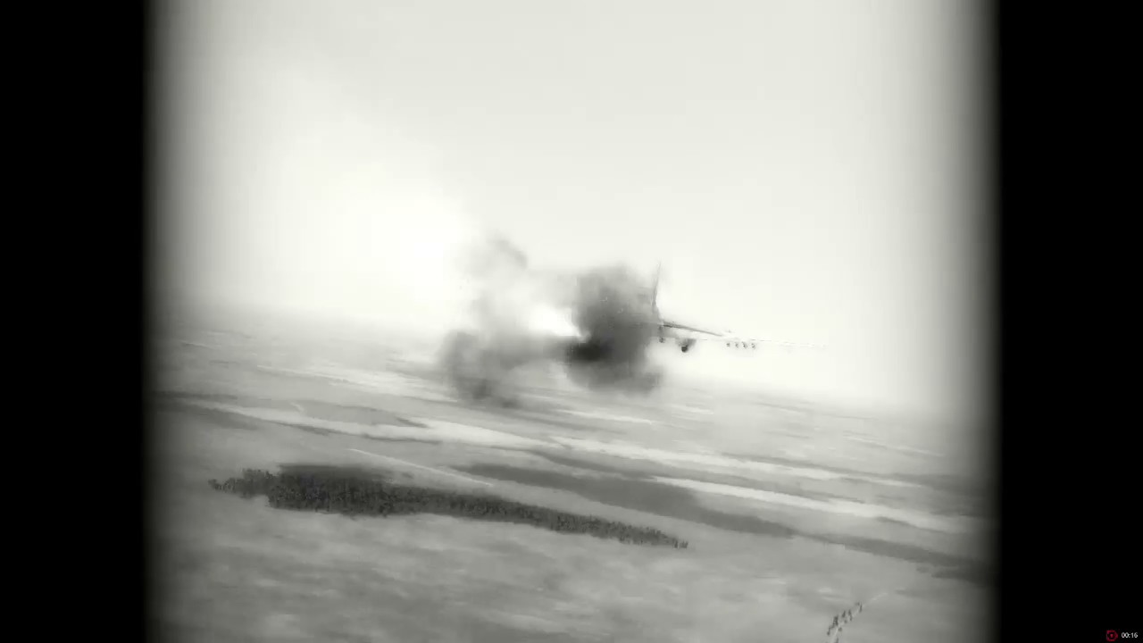 Gun camera footage - 109 G-6 vs. Il-2 - 001