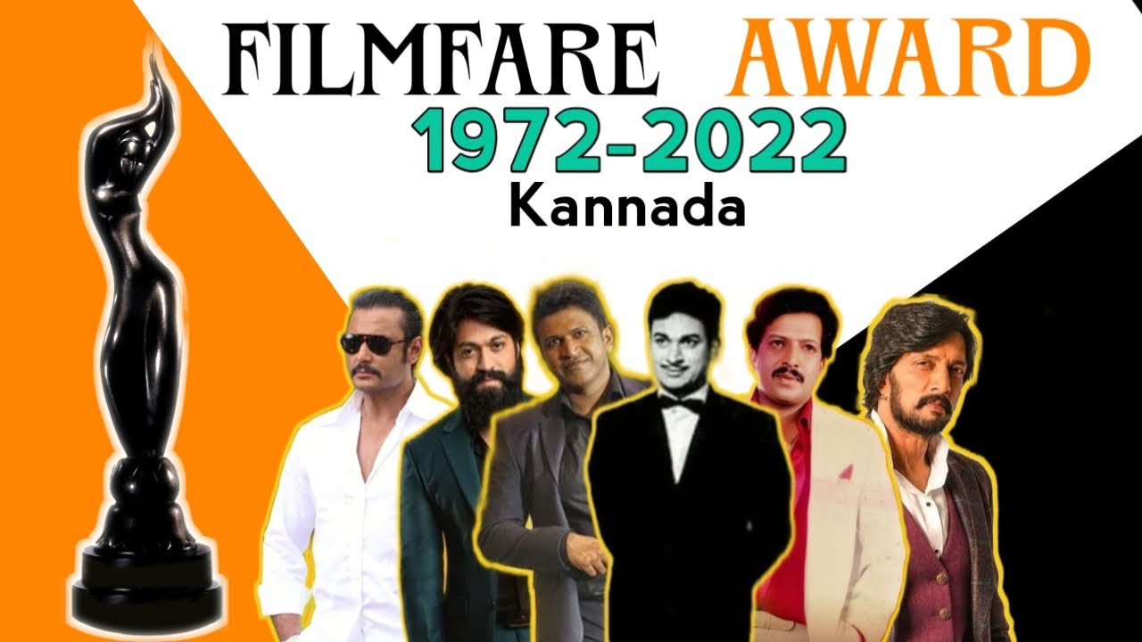FILMFARE AWARDS KANNADA ACTOR 1972   2022 #filmfareaward #yash #darshan #sudeep #rishabshetty