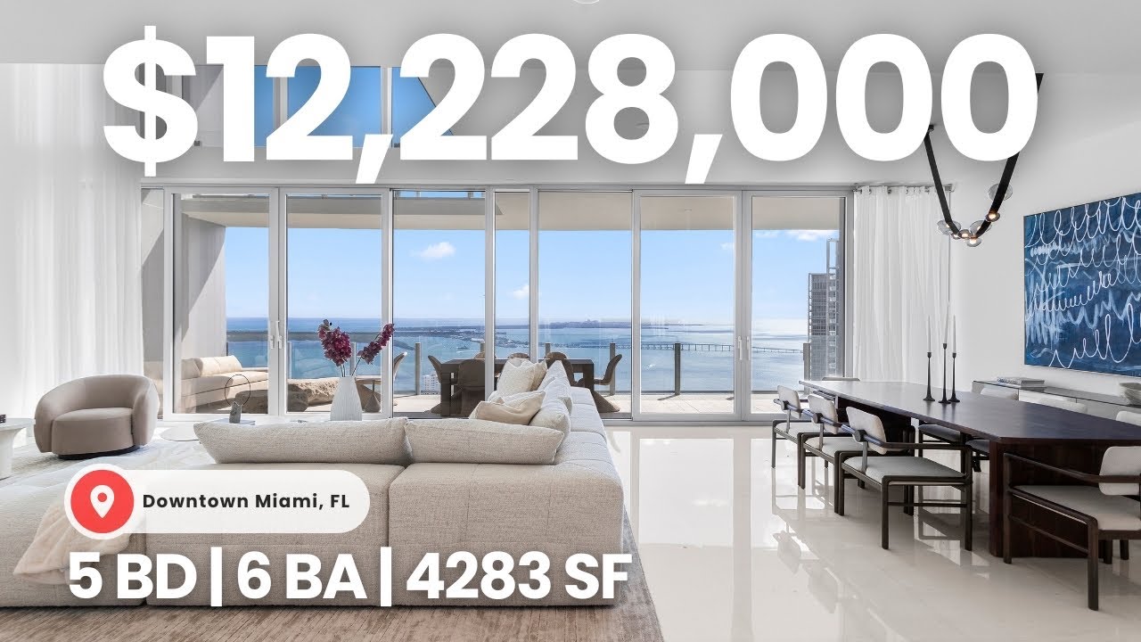 Inside Aston Martin Miami’s BEST FLOORPLAN?! 1 of only 3 DUPLEXES w/ 2x Height Ceilings — SKY VILLA!