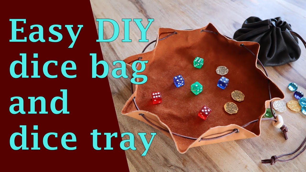 DIY Leather Dice Bag & Tray – Easy Step-by-Step Tutorial for Gamers & Crafters!