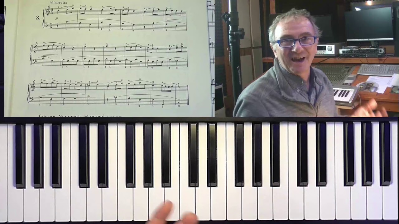 Lezioni di pianoforte - Cesi Marciano Esercizio 8 - Versione free Youtube