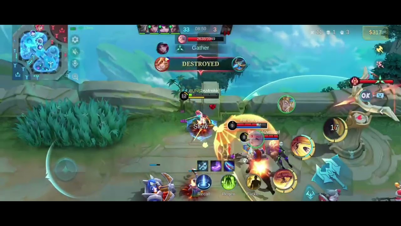 EXP FANNY FLICKER😆 bugbog yung sun eh