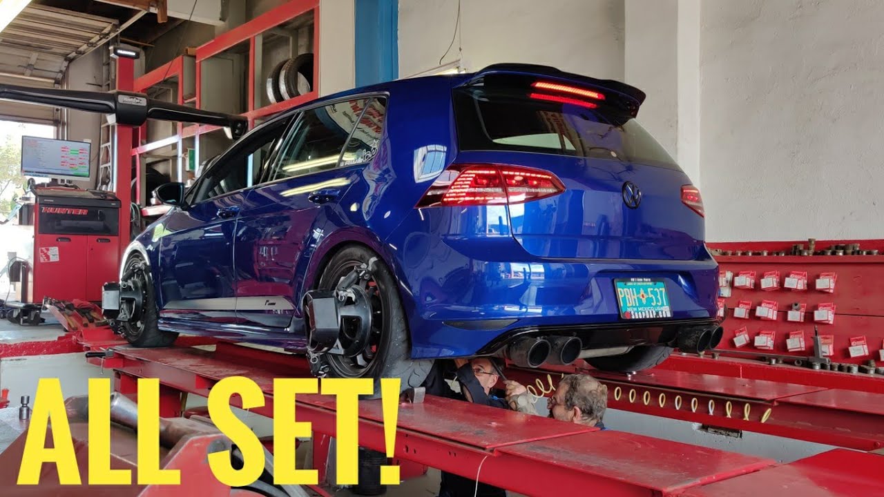 Double autocross weekend - prep! Alignment & new parts! | MK7 Golf R