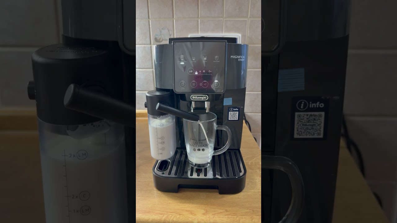 ASMR Latte Making ☕DeLonghi Magnifica Start ECAM220.60.B