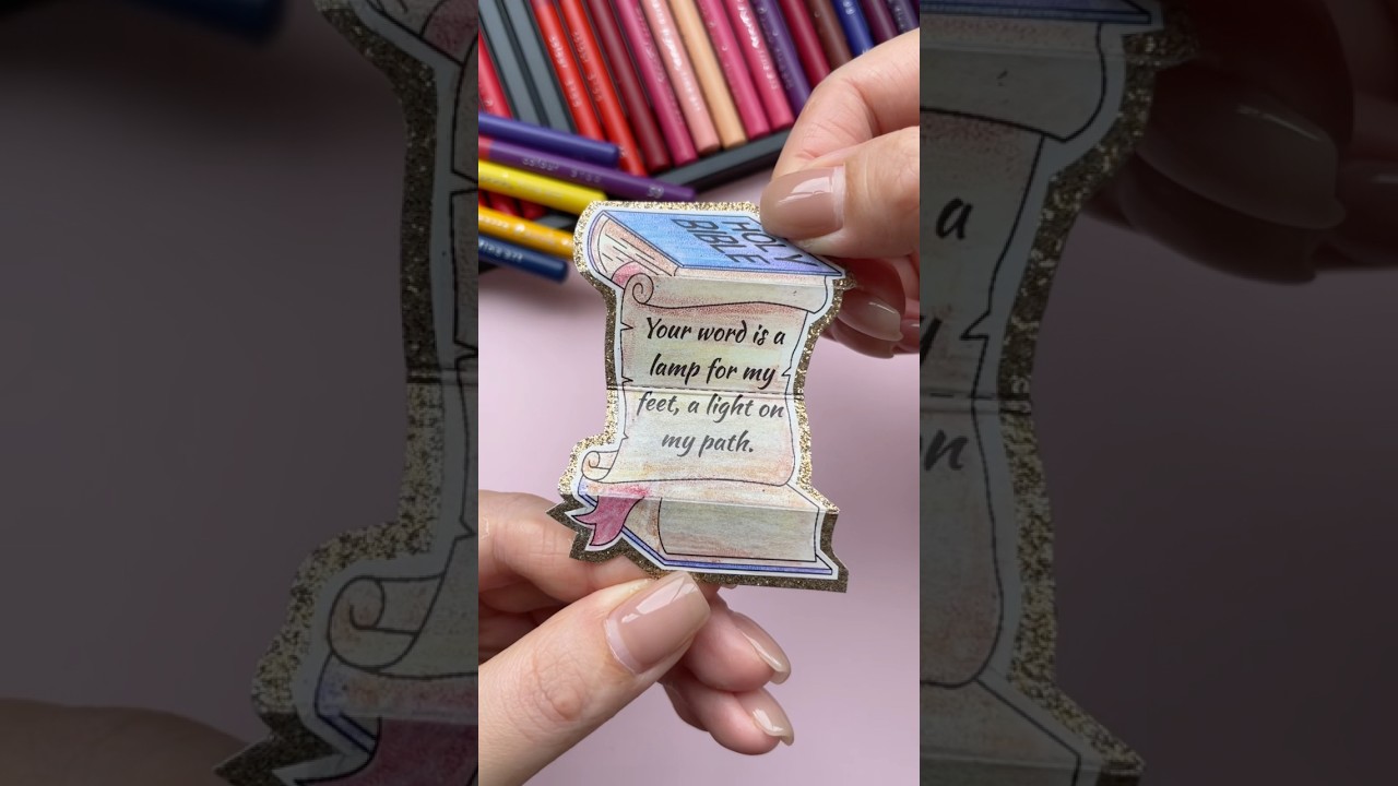 ✂️📖DIY God's Word Craft | 3D Bible Card #sundayschool #biblestudy #faithart #christian #godisgood