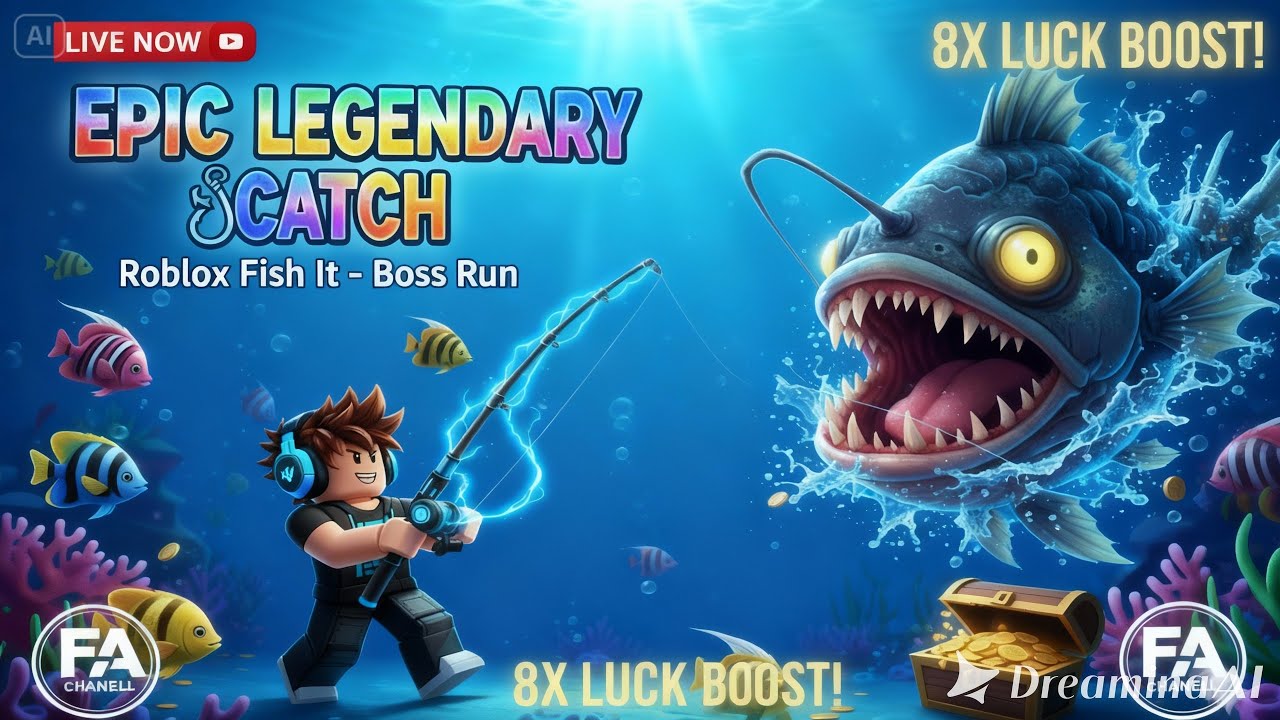 DAY 20  LIVE FREE BOOST X8 FISH IT   ! MANCING SANTUY BARENG @alfiansyahlazy