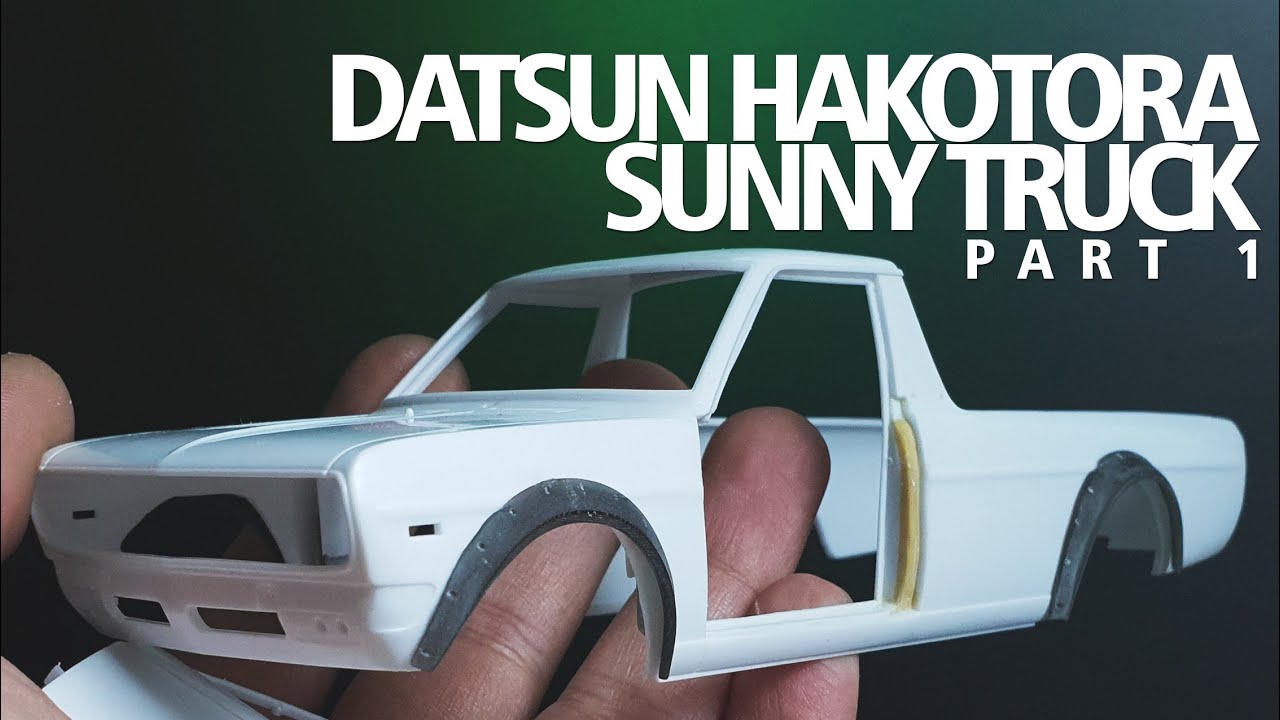 Building a Nissan Datsun HAKOTORA Sunny Truck - 1/24 Scale Hasegawa - PART 1