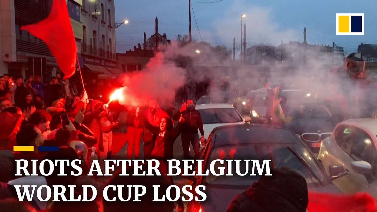 Fifa World Cup: Rioters torch vehicles in Brussels after Belgium’s surprise 0-2 loss to Morocco
