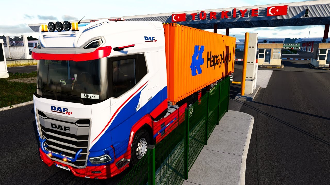 Realistic DAF XG+ Long Haul | Burgas to Istanbul Container Delivery | ETS2 1.57