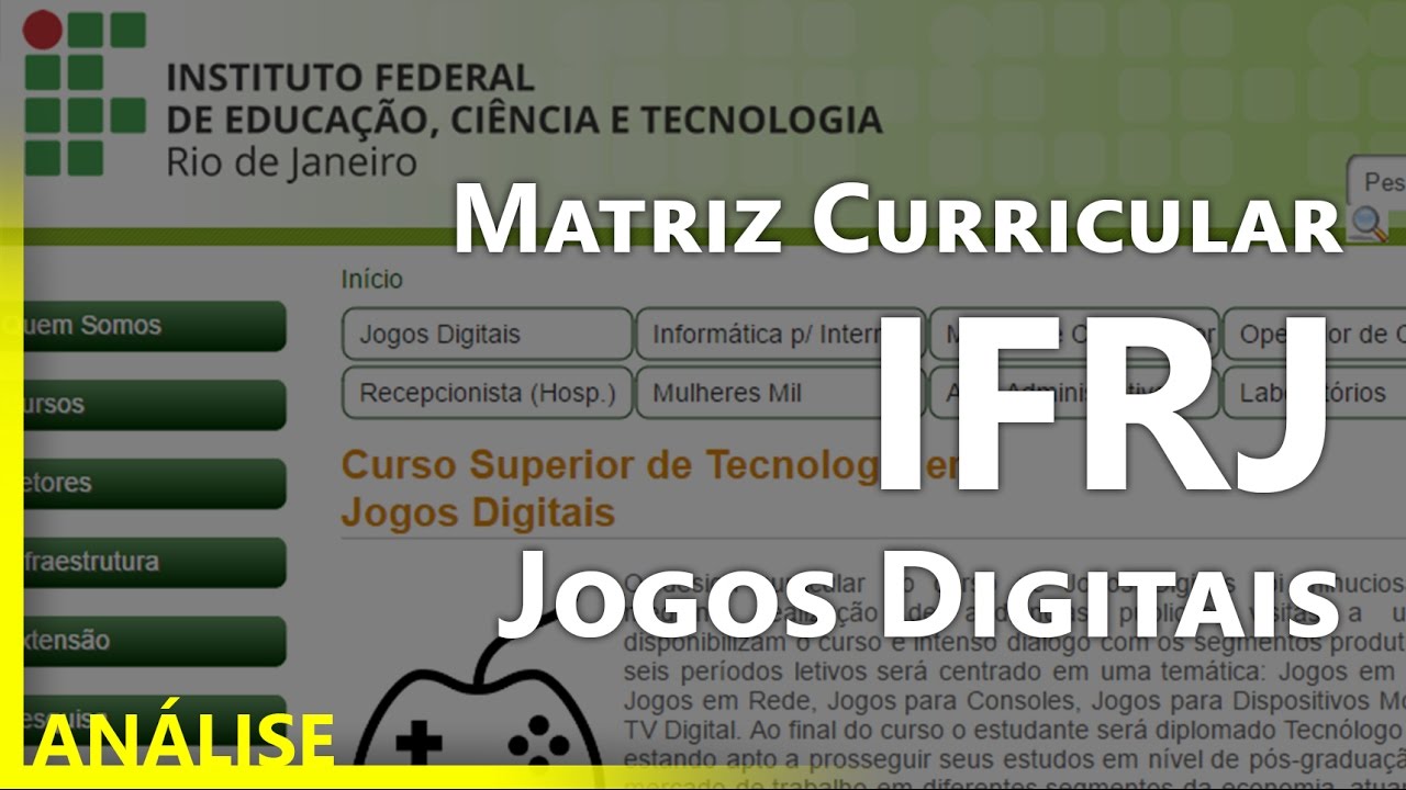 🔍 IFRJ Jogos Digitais - Análise da Matriz Curricular