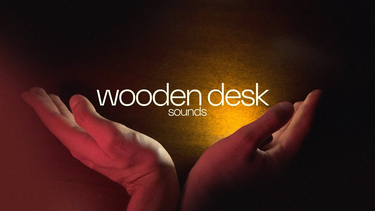 ASMR | two hours of relaxing wooden desk sounds (tapping, hand movements, light triggers + more)