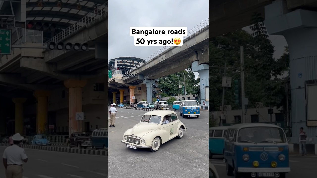 How Bangalore roads looked 50yrs ago! #supercar #vintagecars