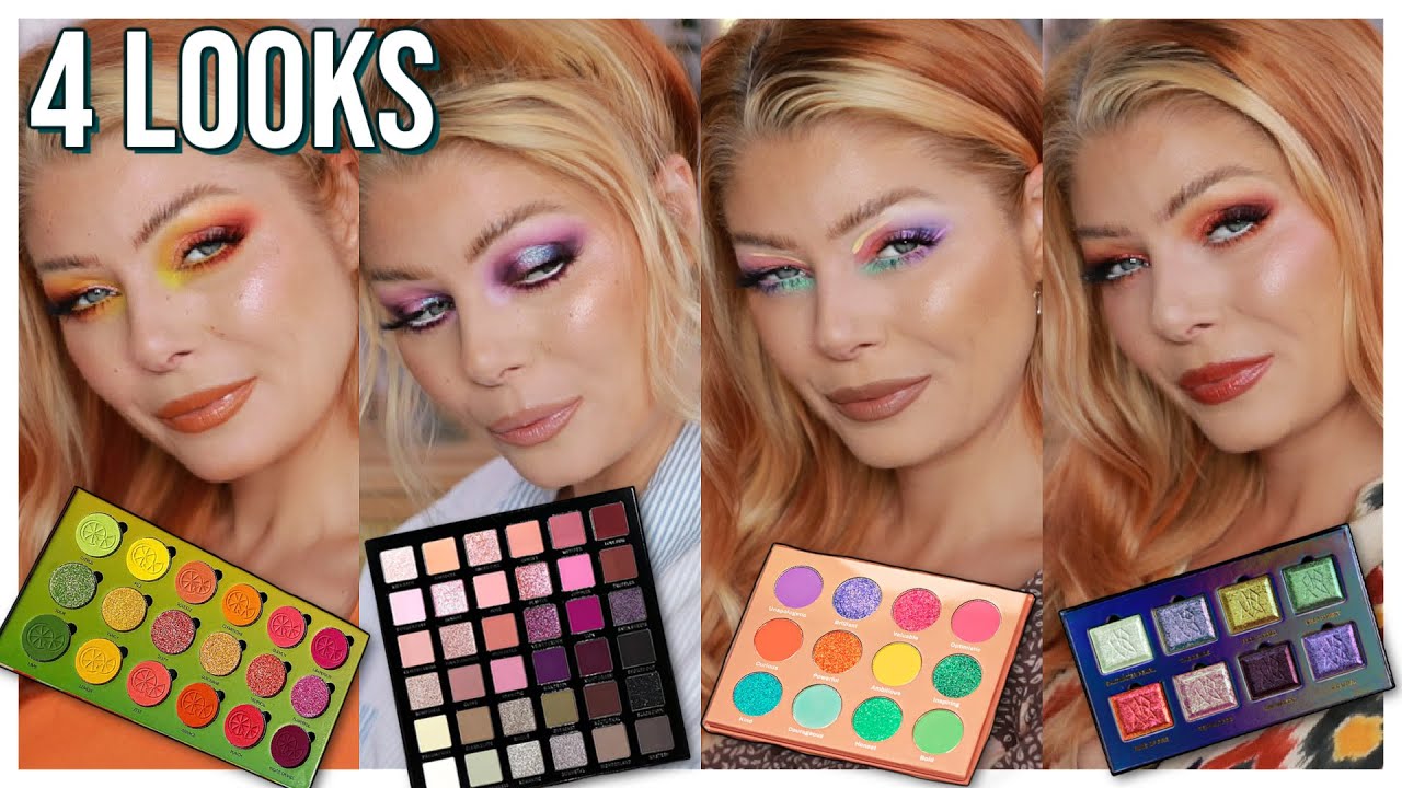NEW & HOT Indie Makeup | 4 PALETTES 4 LOOKS