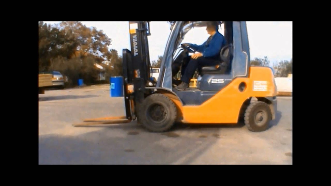 קורס מלגזה - כללי אבטחת מלגזה בתום הנסיעה