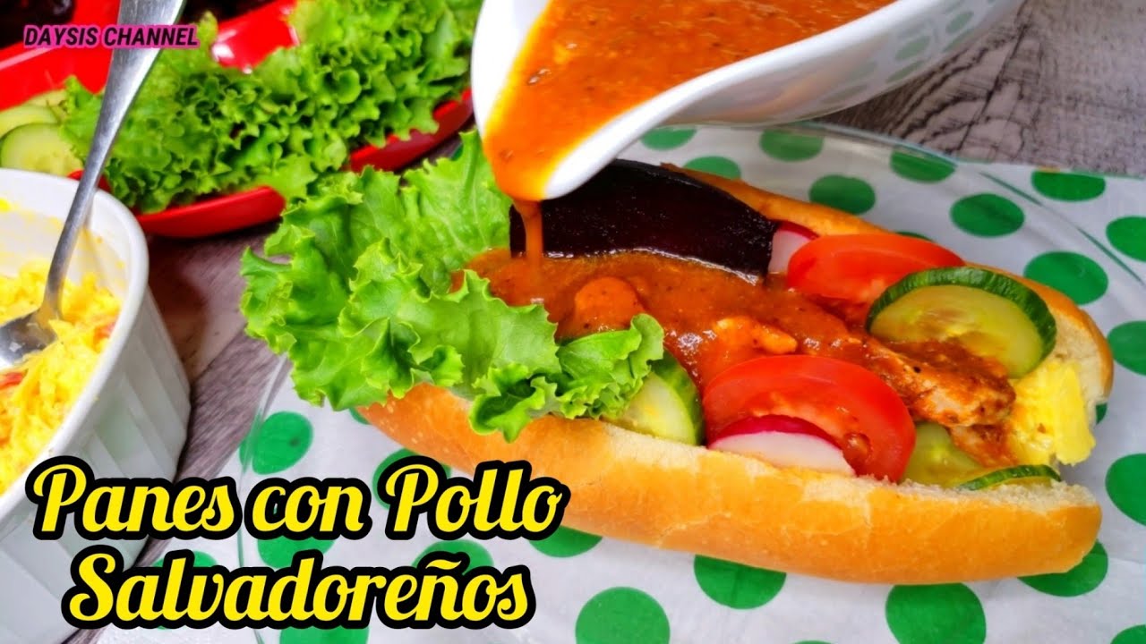 ☘ Como hacer PANES CON POLLO SALVADOREÑOS | Deliciosos👌