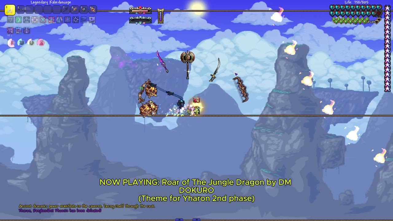 Beating Calamity mod post-ML bosses until new update: The big three