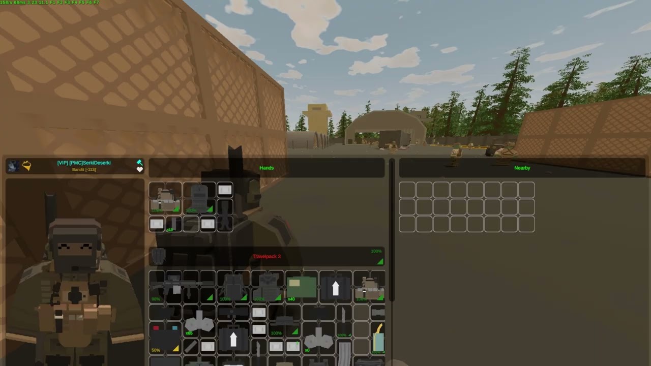 Flying cheater in Unturned (meme)
